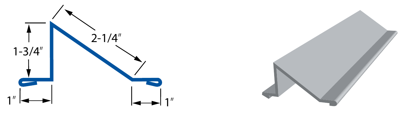Snow Rail profile diagram and 3D render