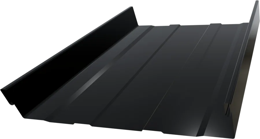 Mechanically Seamed standing seam metal roof panel profile