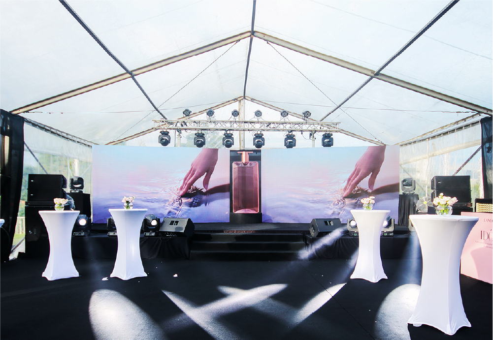 Lancome IDOLE product launch at whitehouse @The Estate federal Hill, the venue with light atge and loud speaker