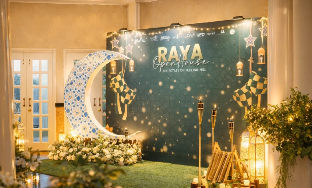 Hari raya Open House in whitehouse of the estate enjoying professional support, which is A True All-In-One Solution service