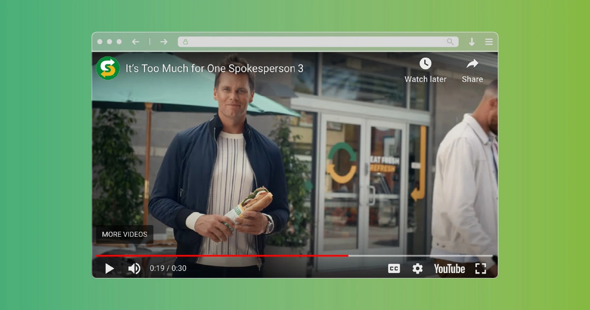 Subway used a celebrity-led Connected TV campaign