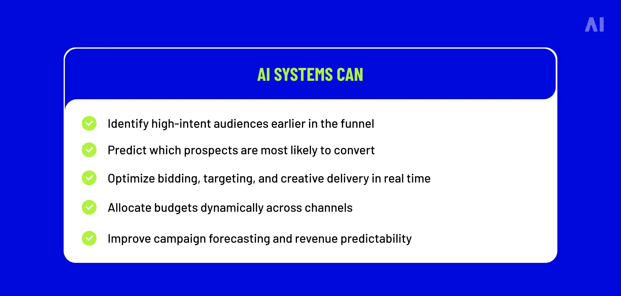 AI based marketing automation can