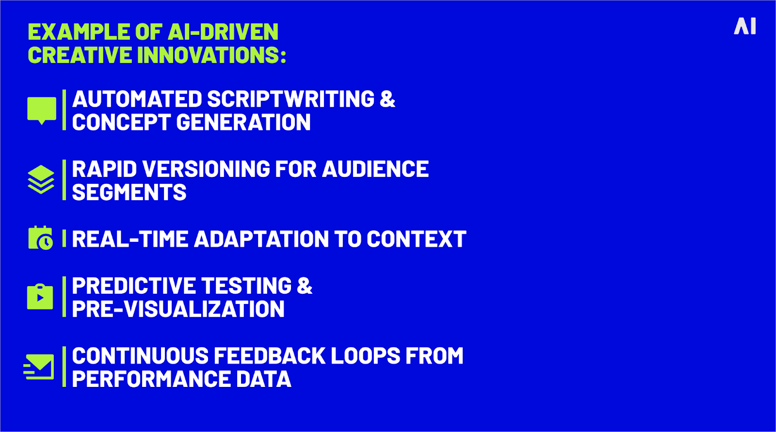 example of AI-driven creative innovations
