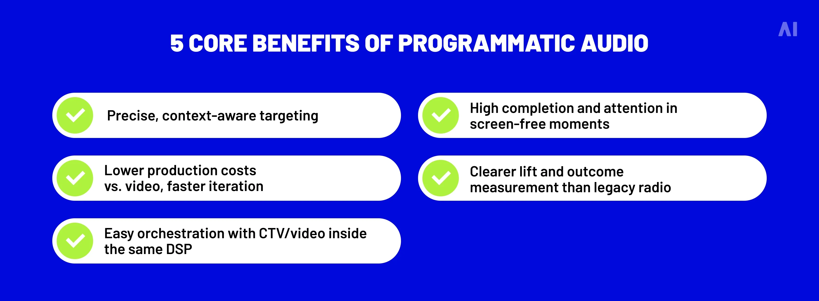 benefit of programatic audio