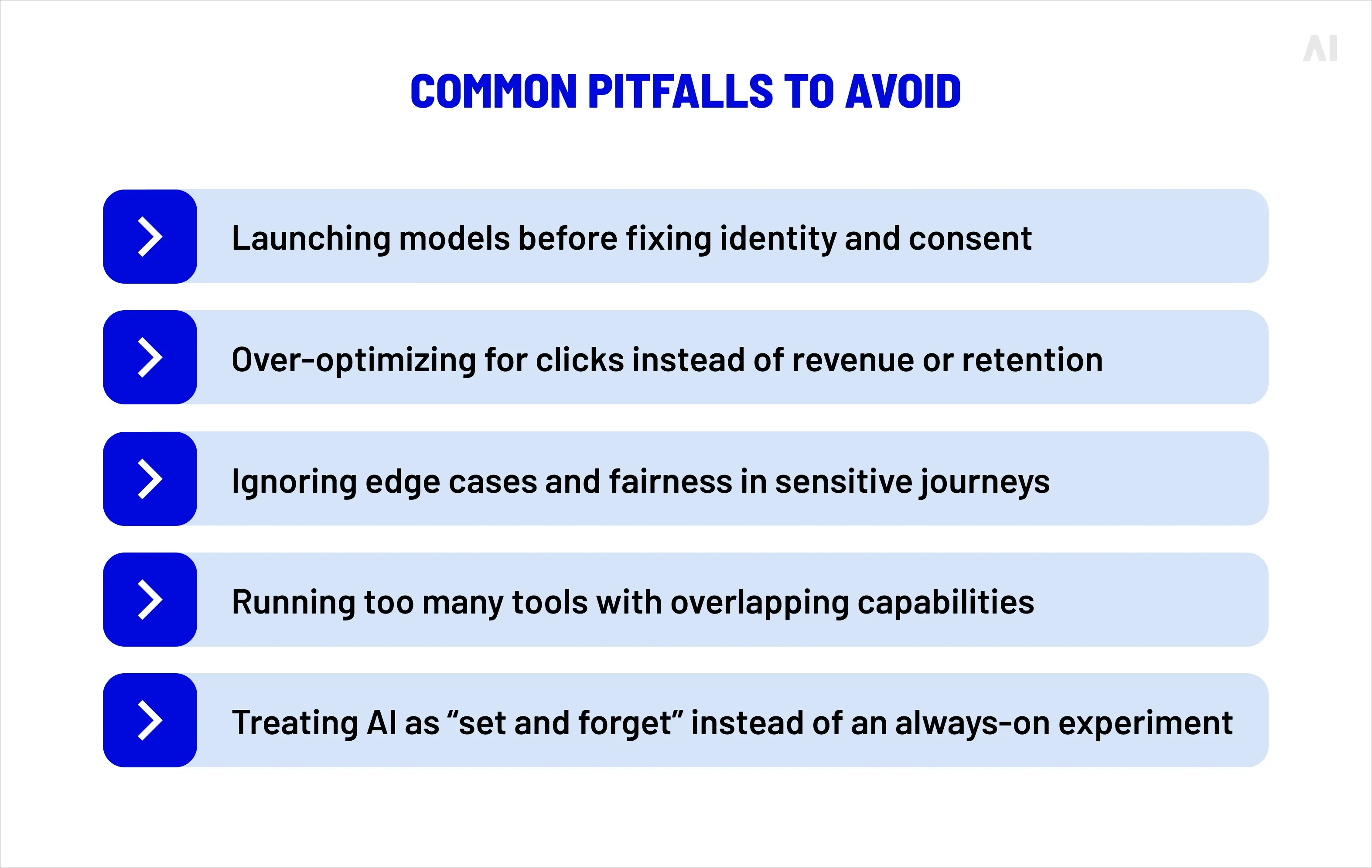 common pitfalls in AI-driven personalization to avoid