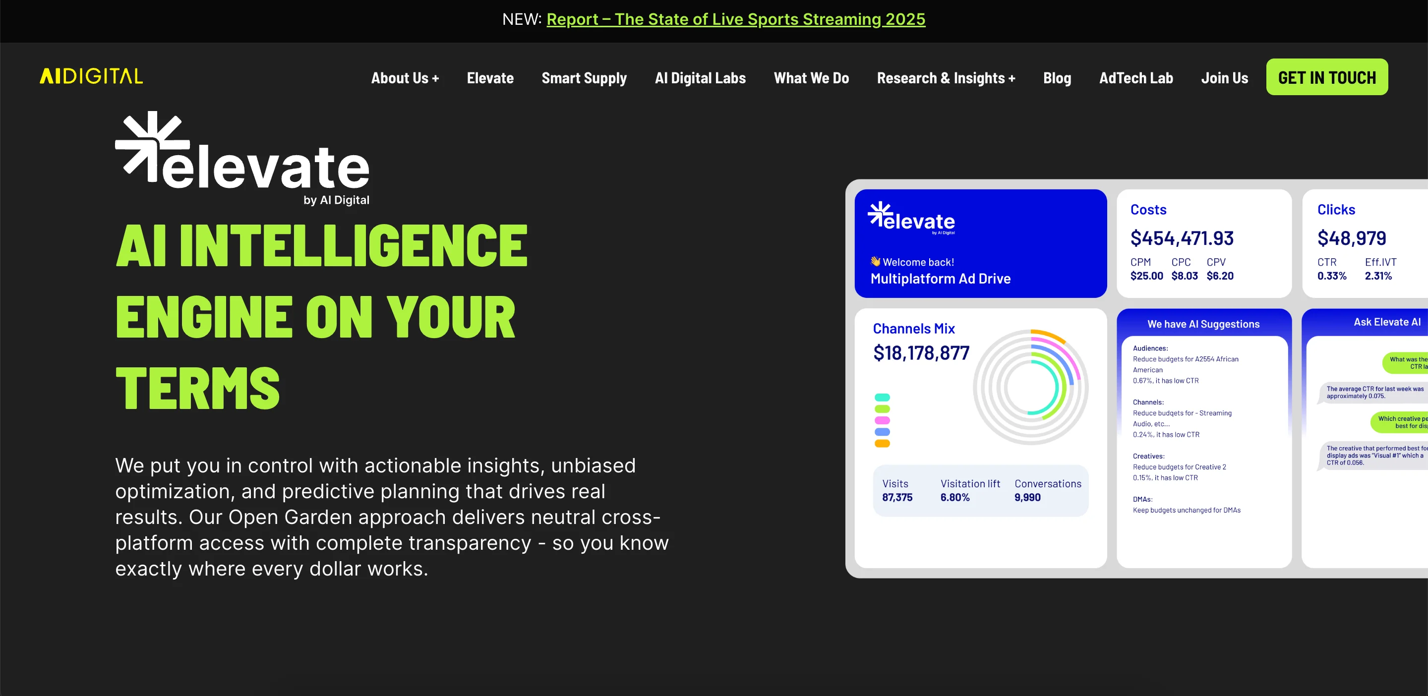 Elevate is a “glass-box” AI media intelligence platform