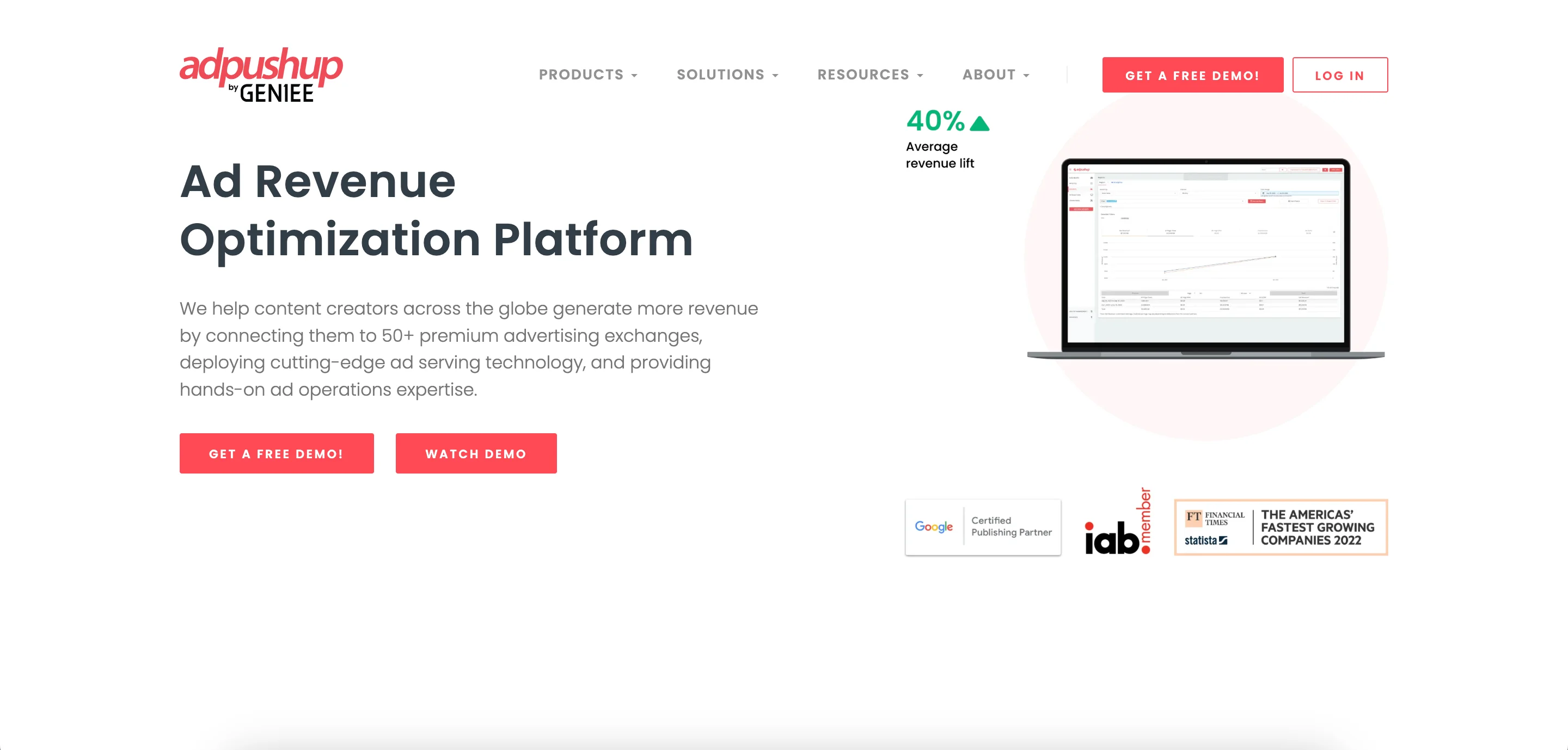 AdPushup ad network
