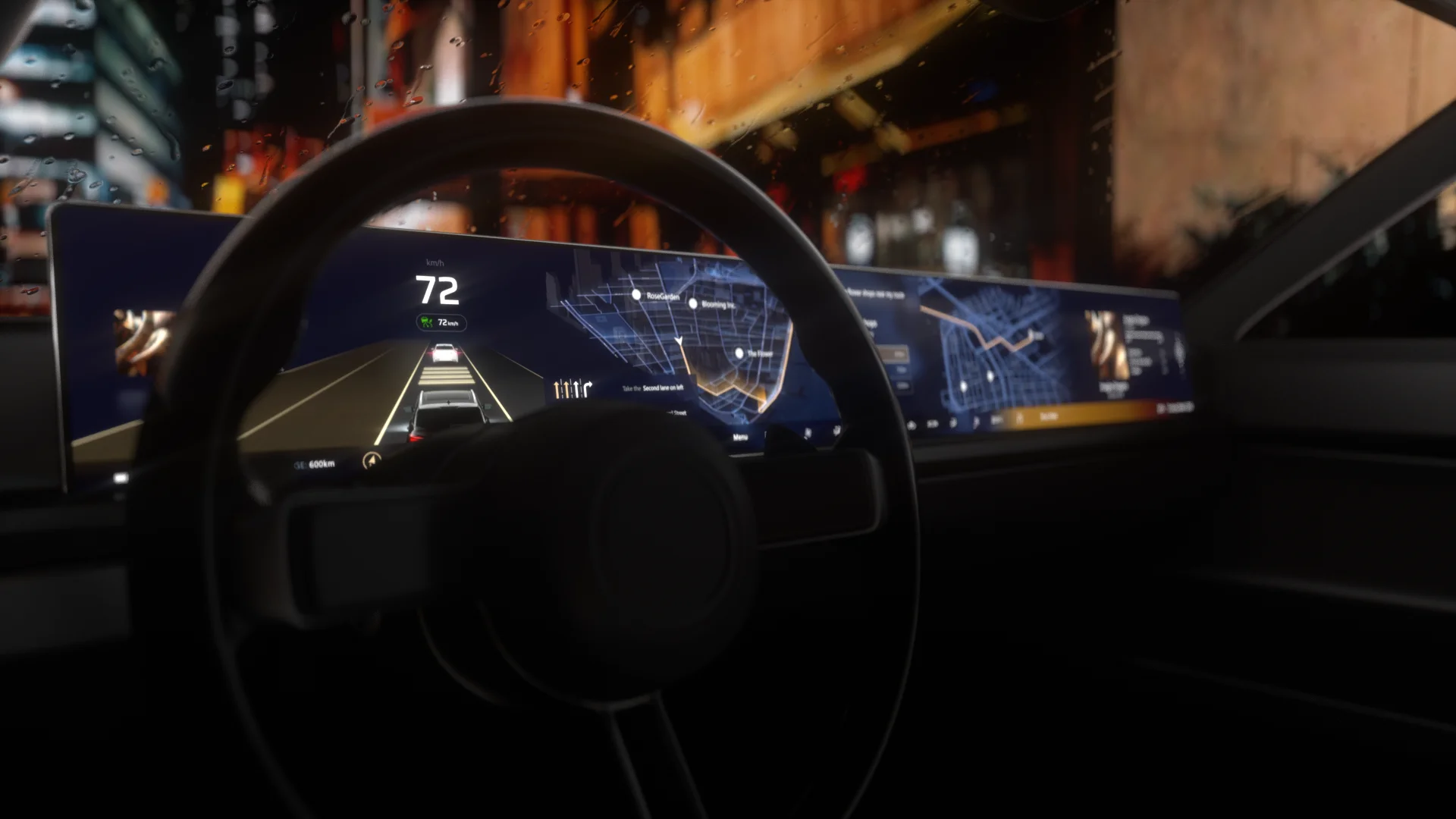 In-vehicle digital displays