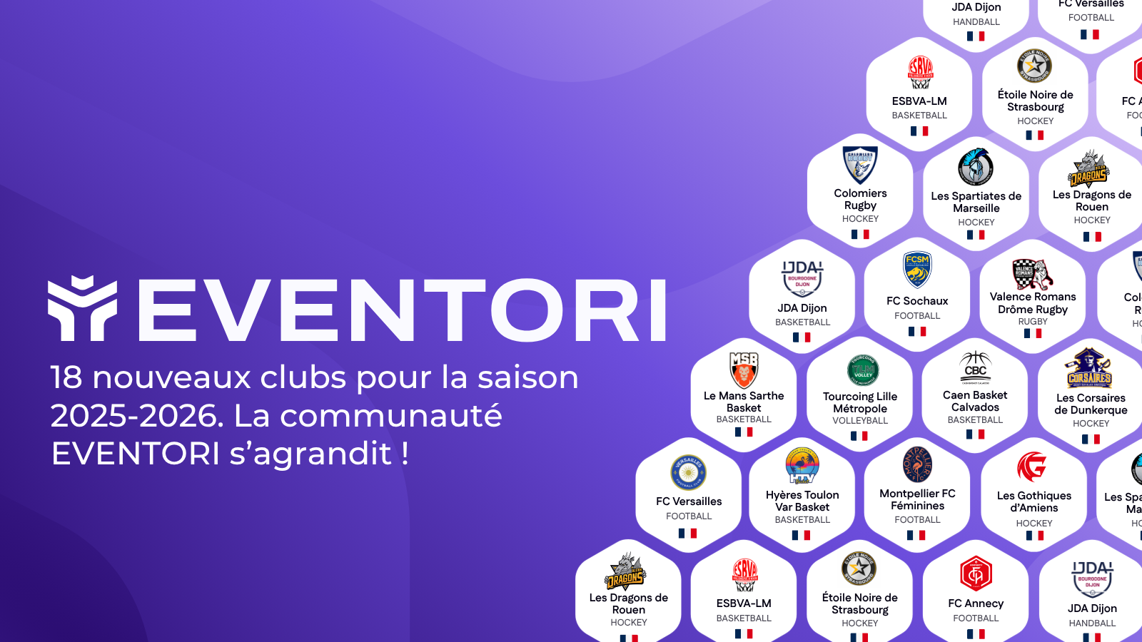 Une saison, 18 nouveaux clubs : la communauté EVENTORI s'agrandit