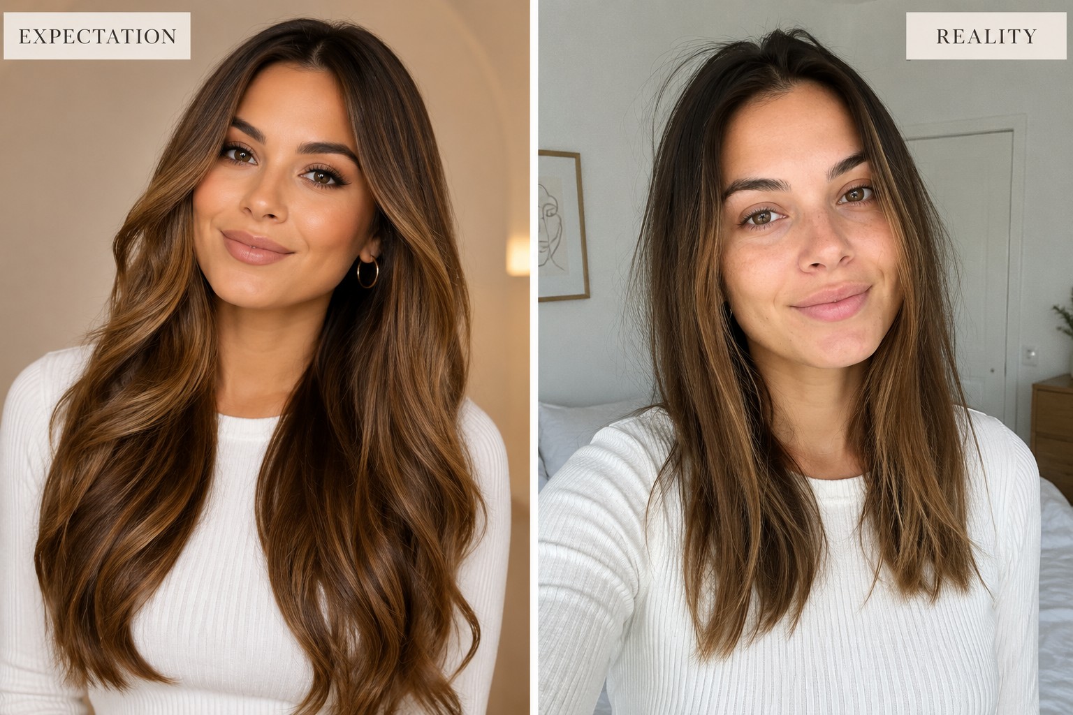 Why hair extensions often don't look natural — what looks great in a photo can fall flat in real life.