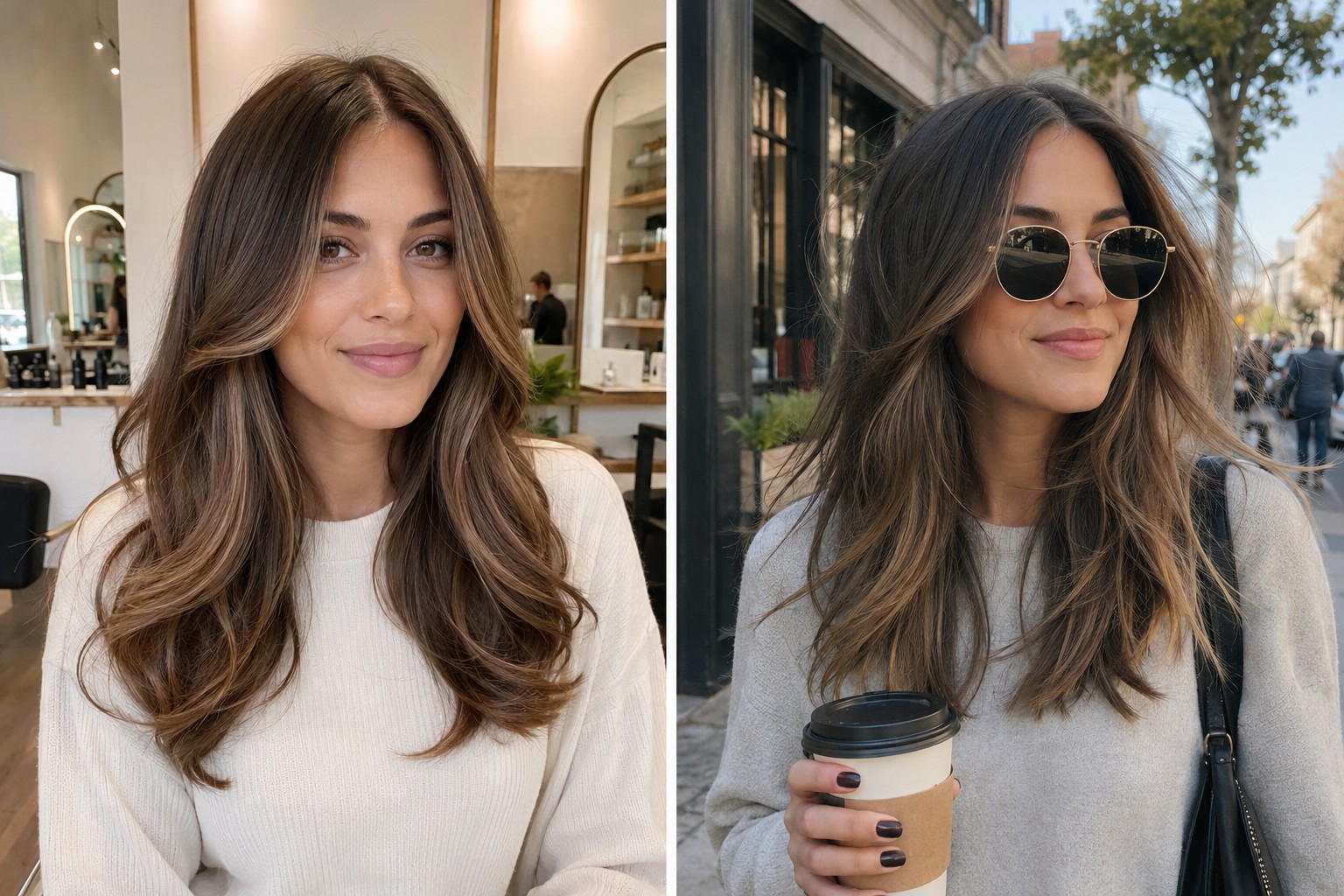 The gap between a salon-styled hairstyle and how it really behaves through a full day.