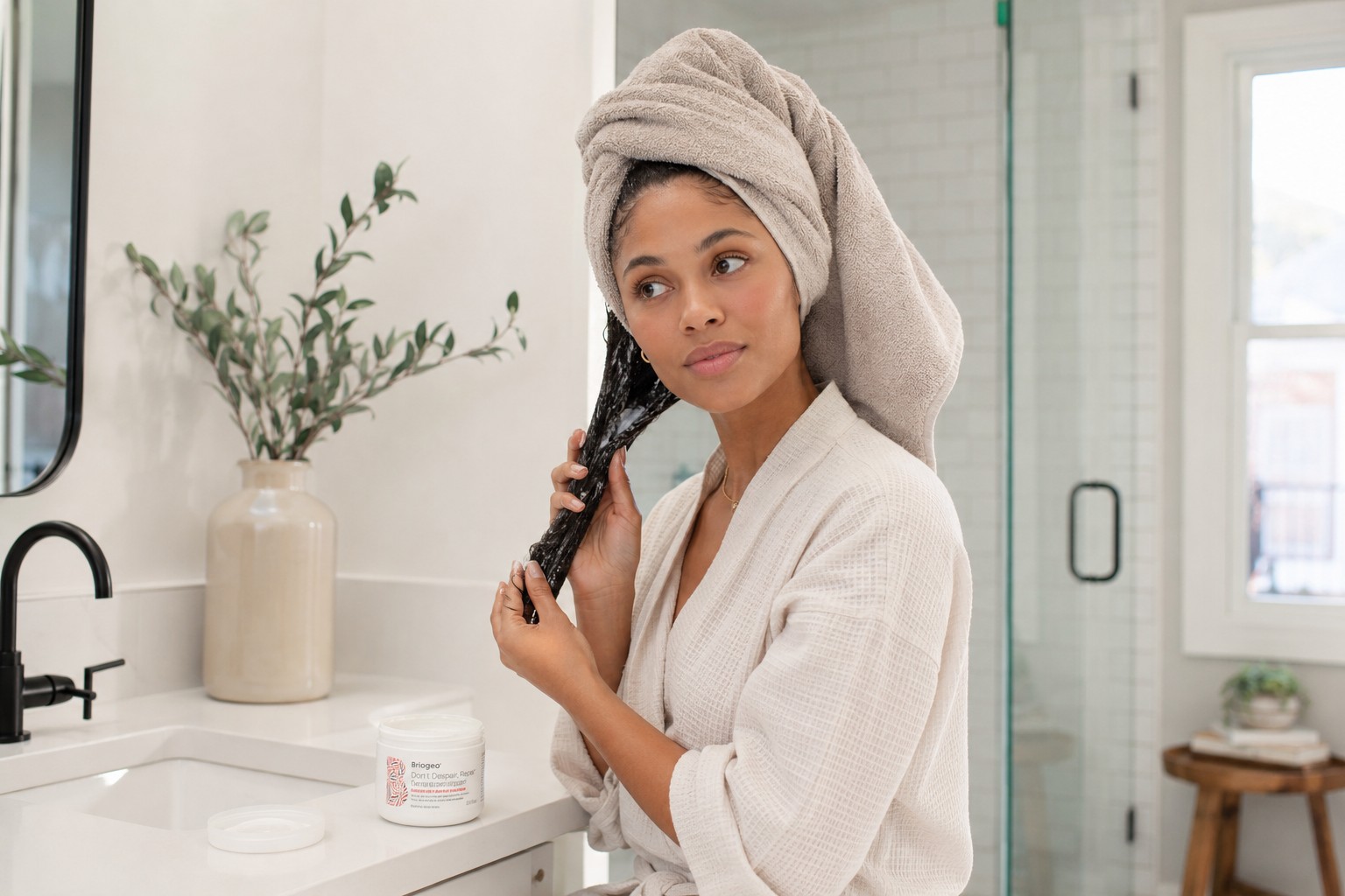 Weekly hair care routine — a total refresh that gets rid of buildup and brings hair back into balance.