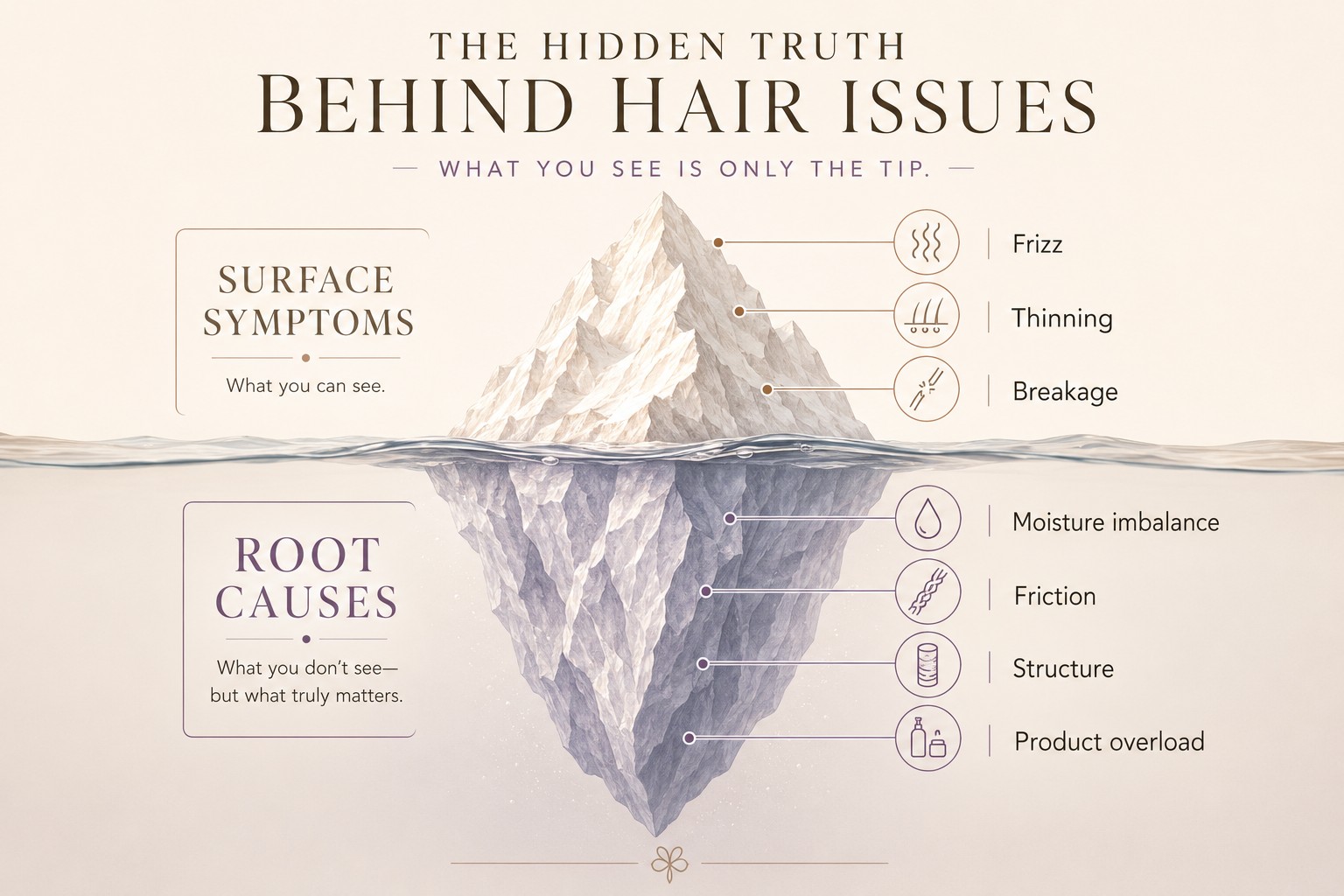 Treating effects instead of root causes — why most hair problems keep coming back.