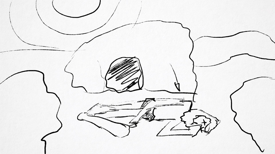 Motion Design Storyboard Zeichnung Conel Connect