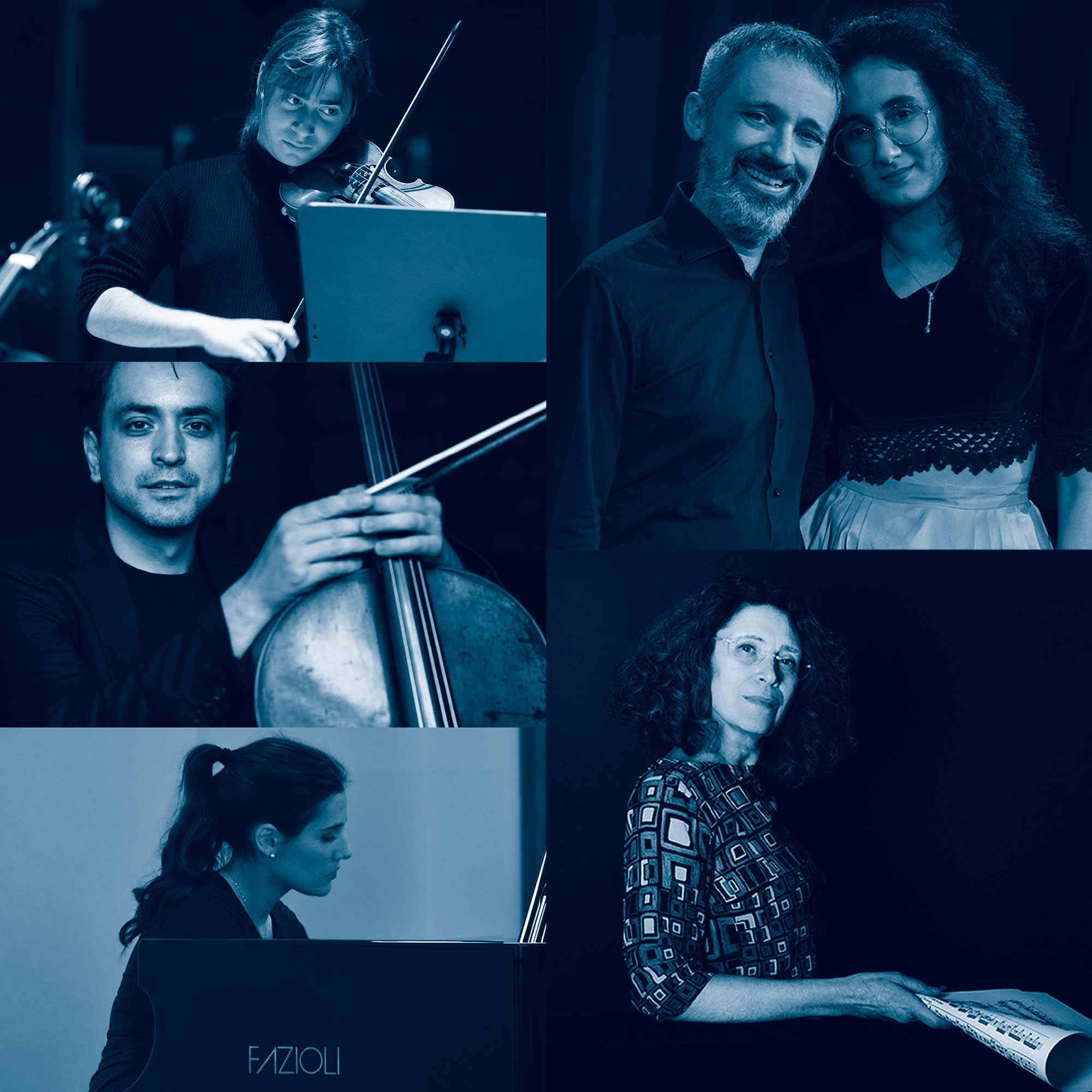 Davide Cretarola, Marta Gianola, Maria Eleonora Caminada, Alfonso Alberti, Claudio Pasceri e Maria Grazia Bellocchio