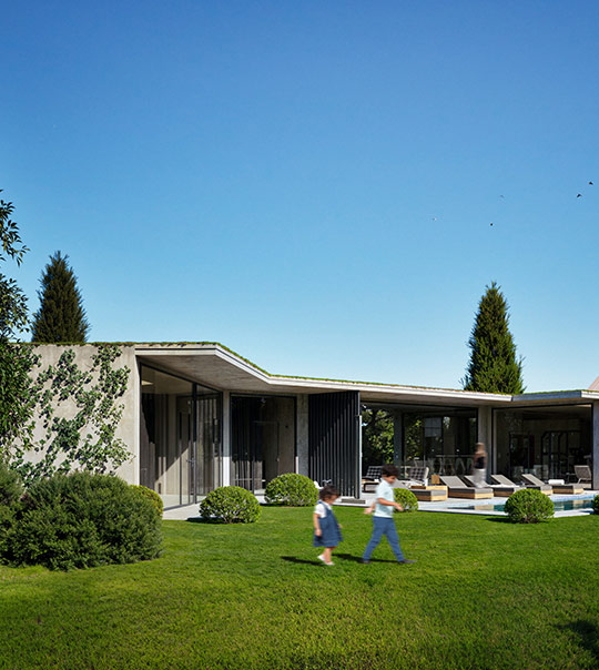 Soft pink and purple clouds converging towards a bright center in the sky.