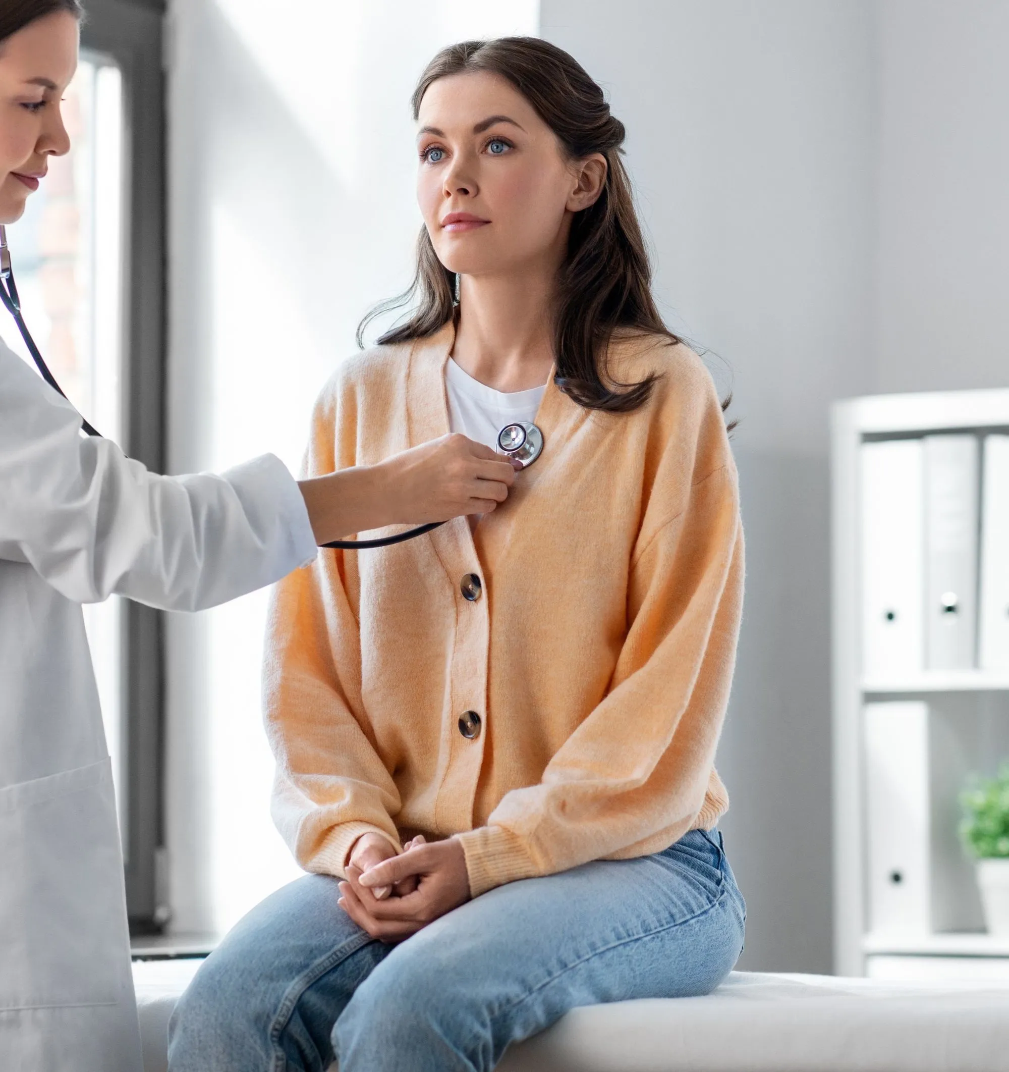 A doctor and a patient