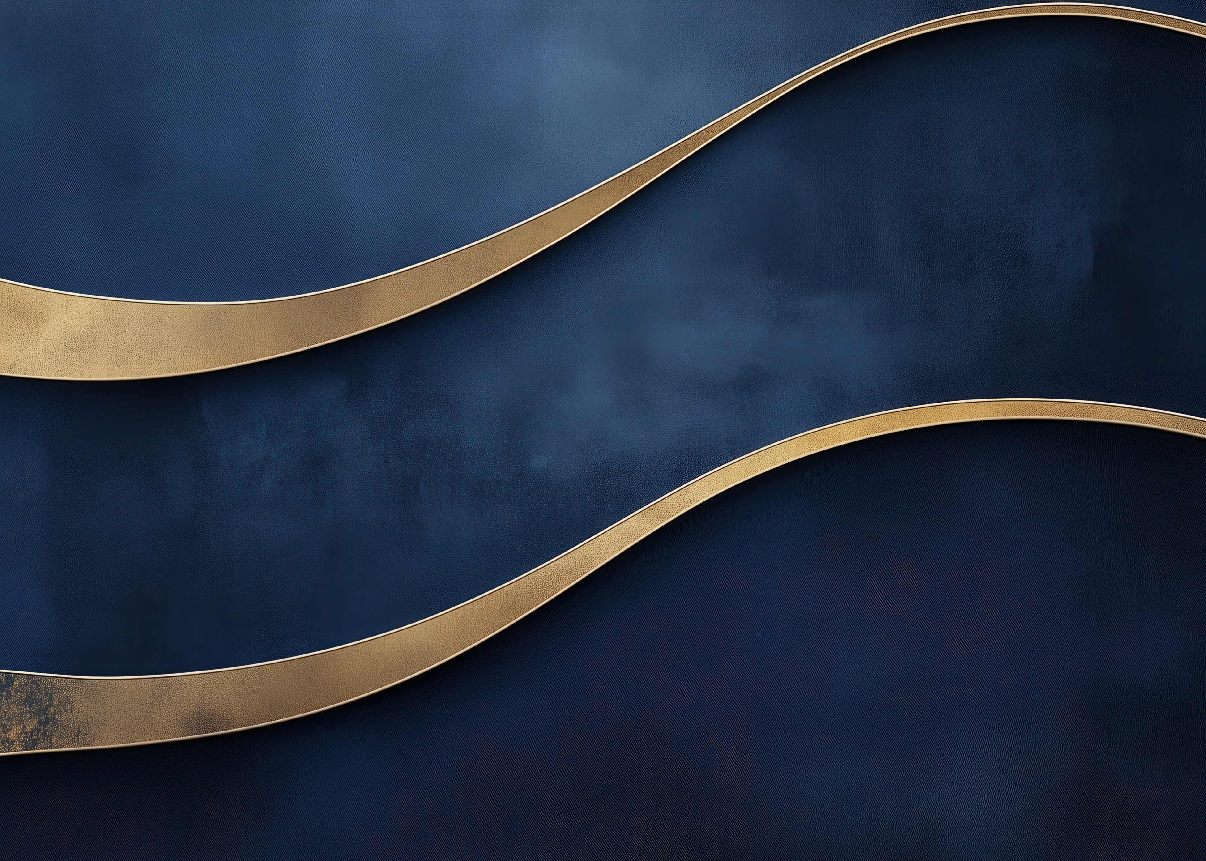 A blue background with gold lines