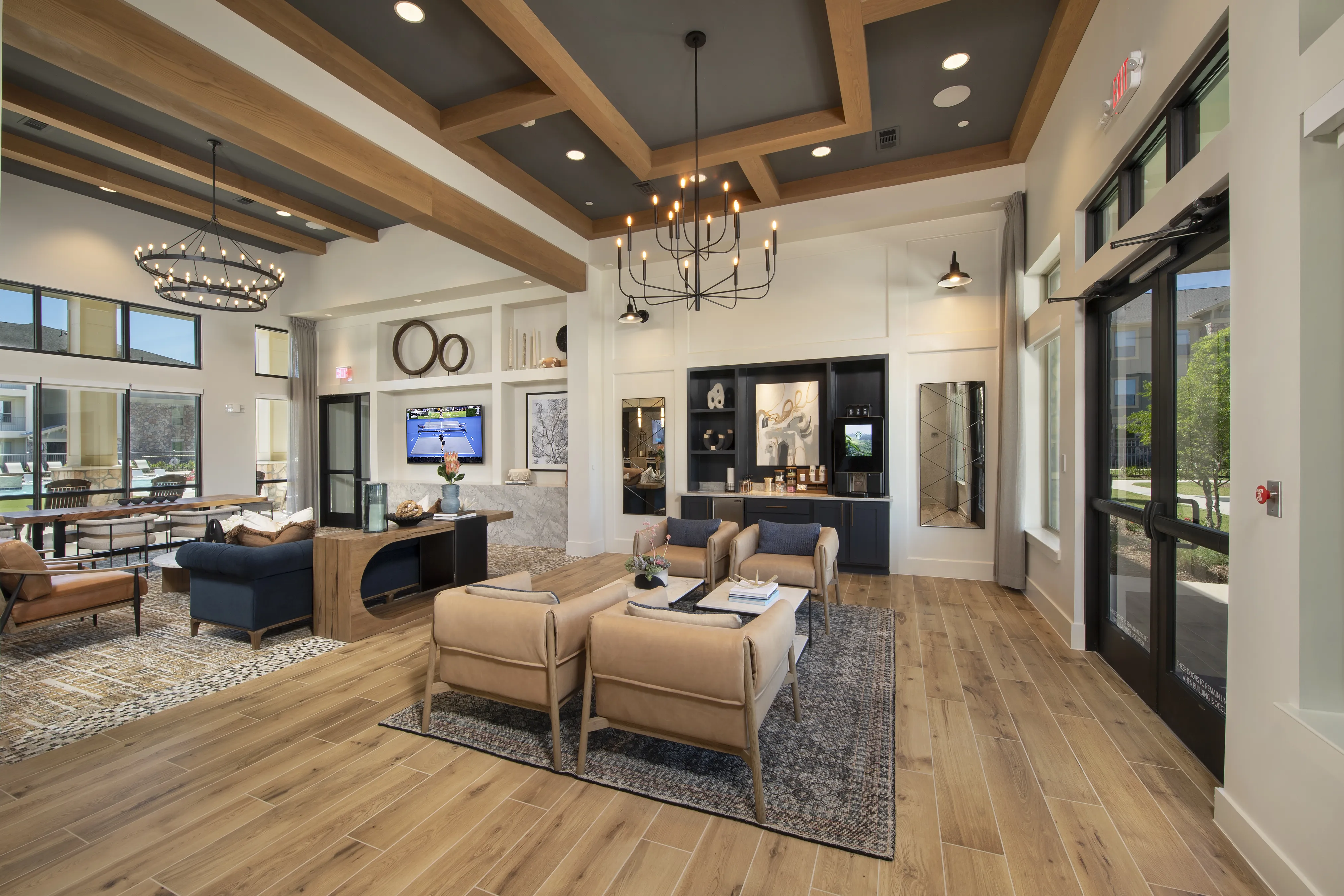 Leasing office lobby