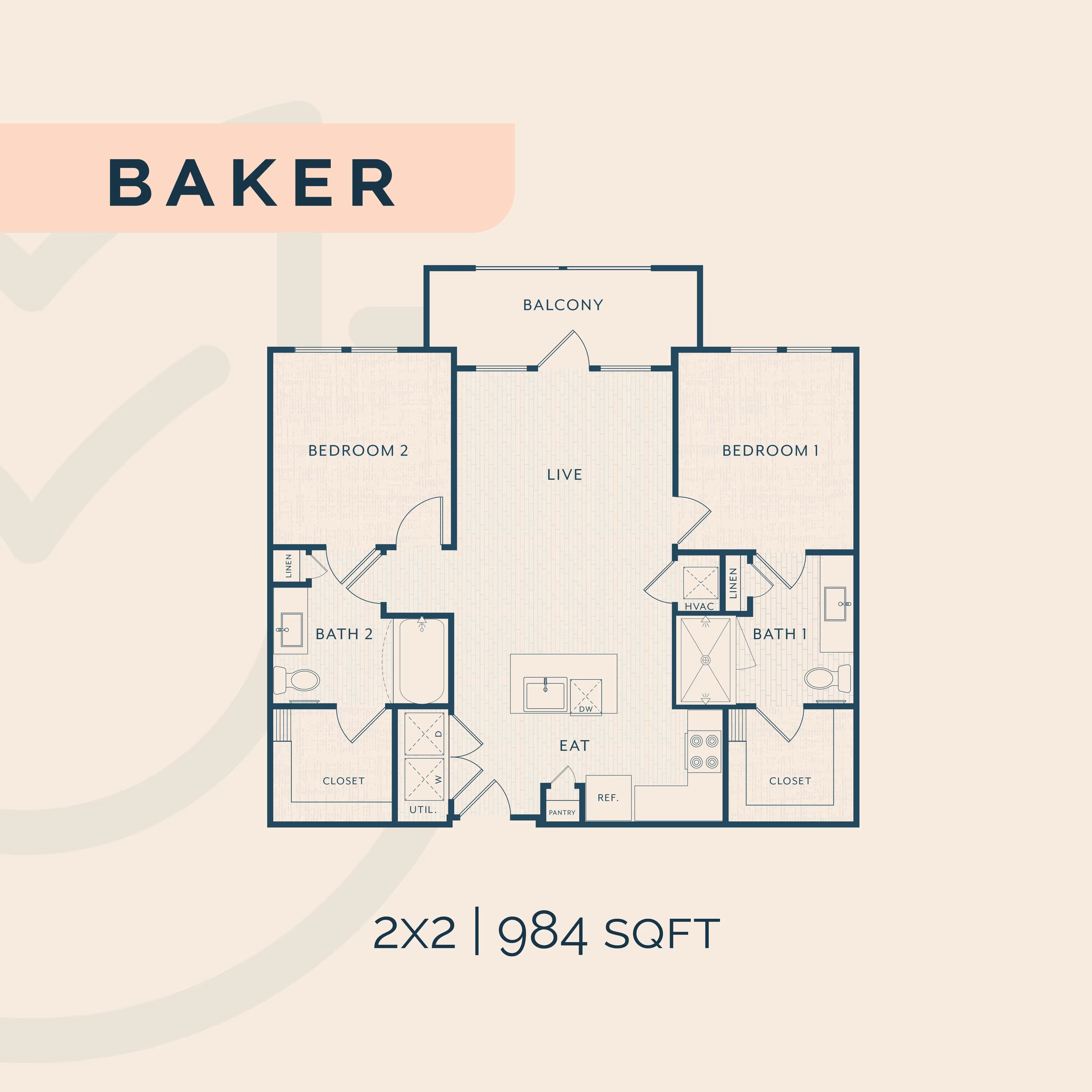 Baker floor plan image