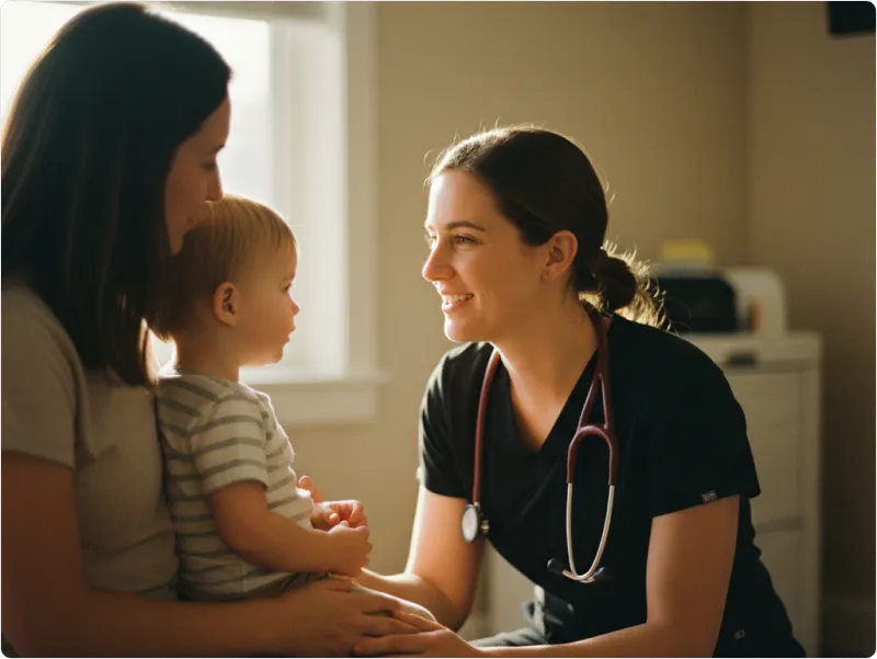 Woman receiving allergy treatment at AllCare