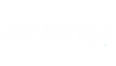 Advance Online logo white