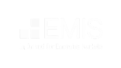 EMIS logo white