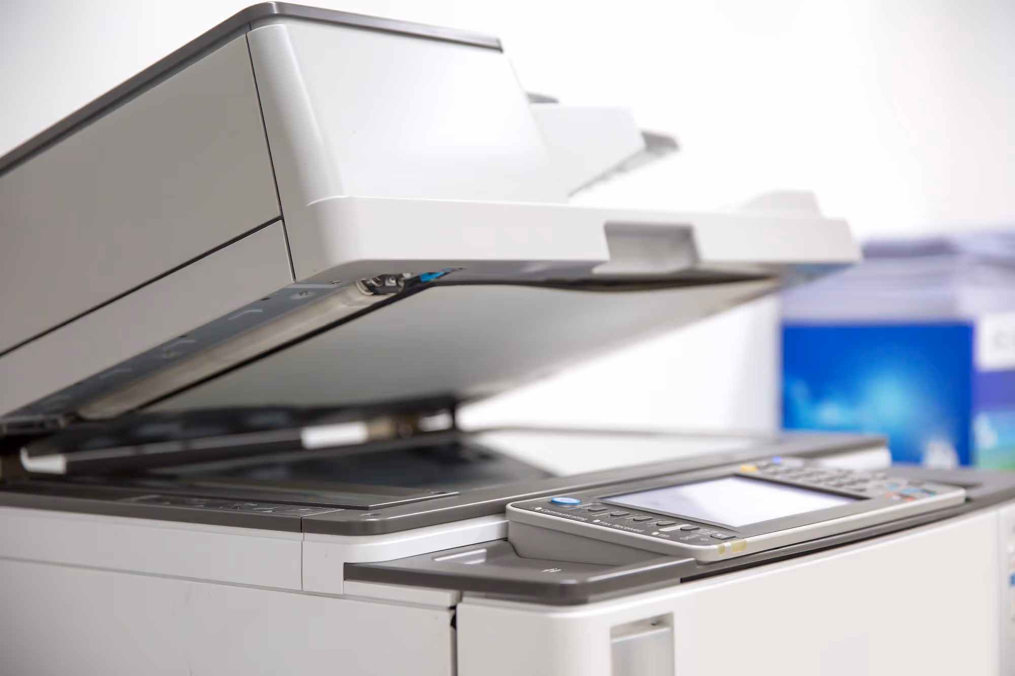An image showing a large business photocopier