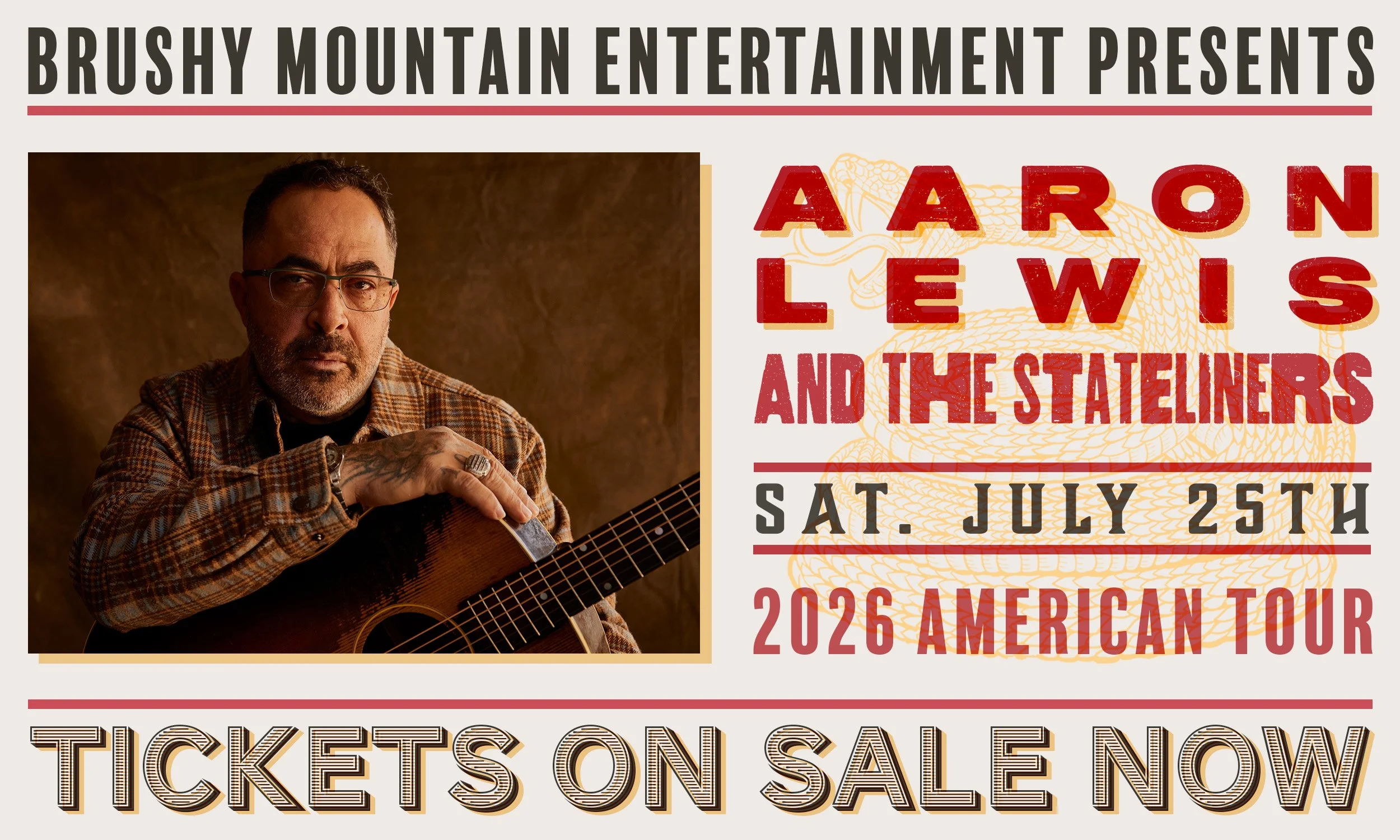 Aaron Lewis and The Stateliners - 2026 American Tour
