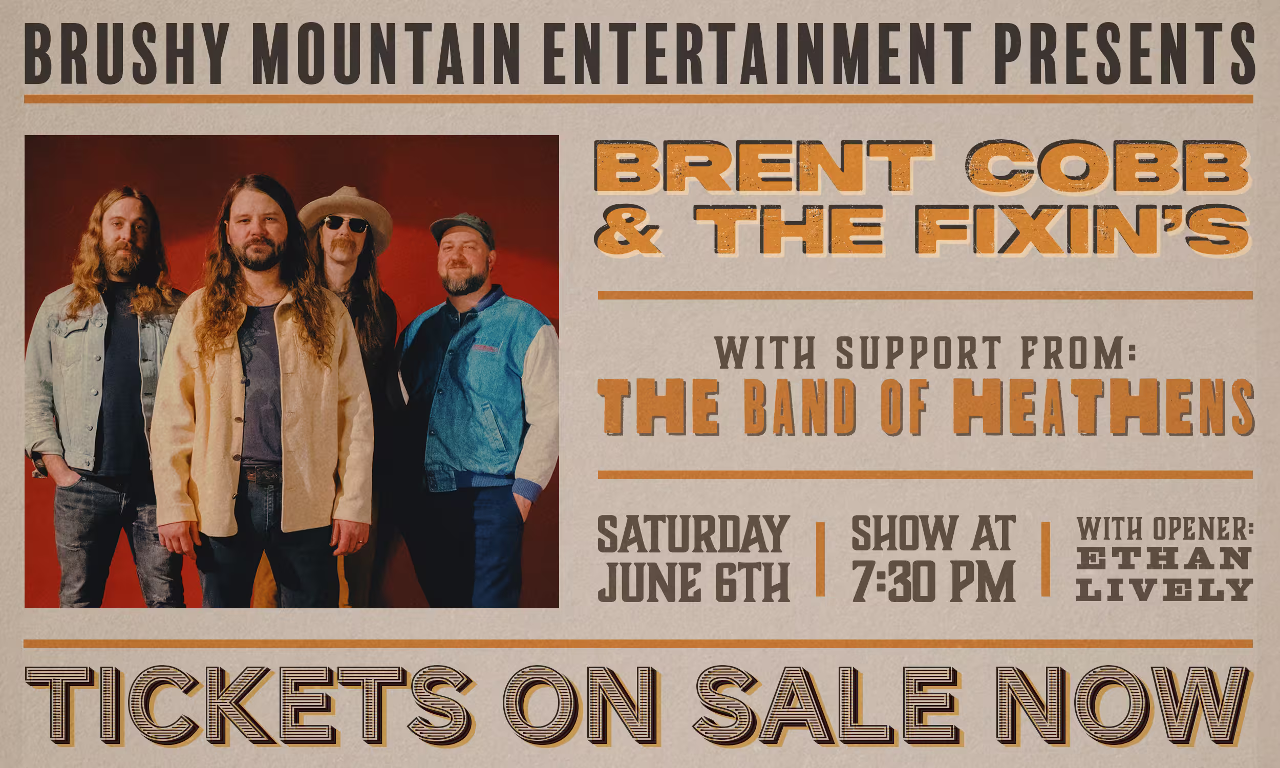 Brent Cobb & The Fixin's: Ain't Rocked in a While Tour