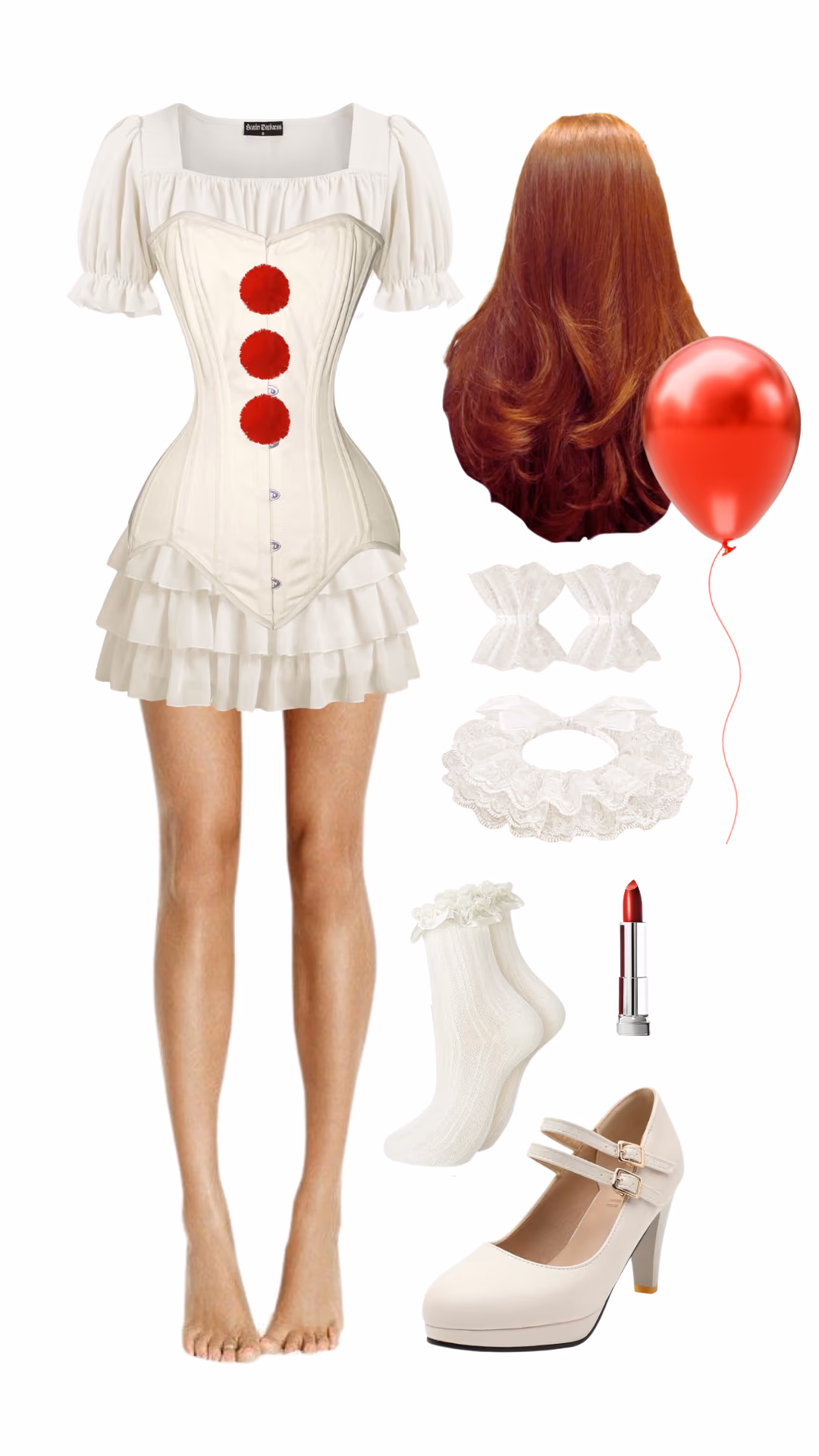 Rosetta (Disney Fairies)-inspired Halloween costume with coral satin cowl-neck mini dress, iridescent fairy wings, floral hair vine and half-up hairstyle, pink feather clutch bag, and coral floral strappy heeled sandals