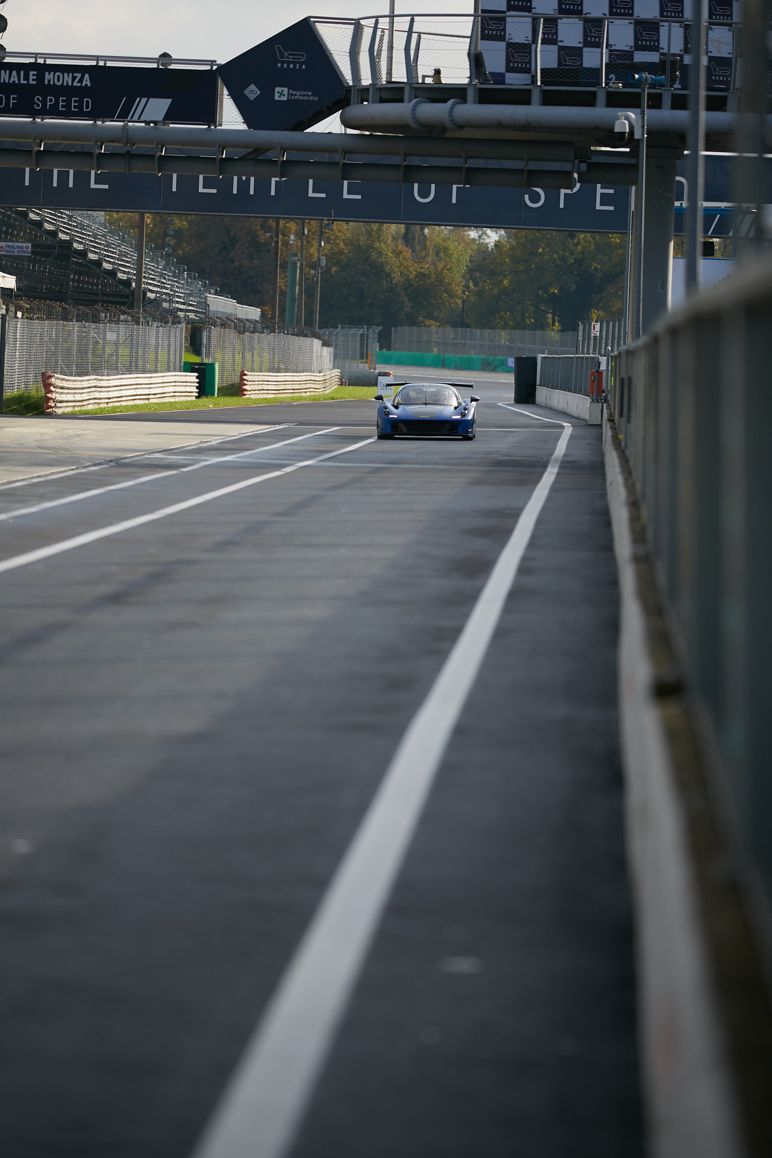 Il rettilineo dell’Autodromo Nazionale Monza di giorno durante Spark!