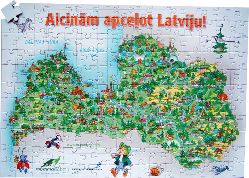 Puzle "Apceļo Latviju"