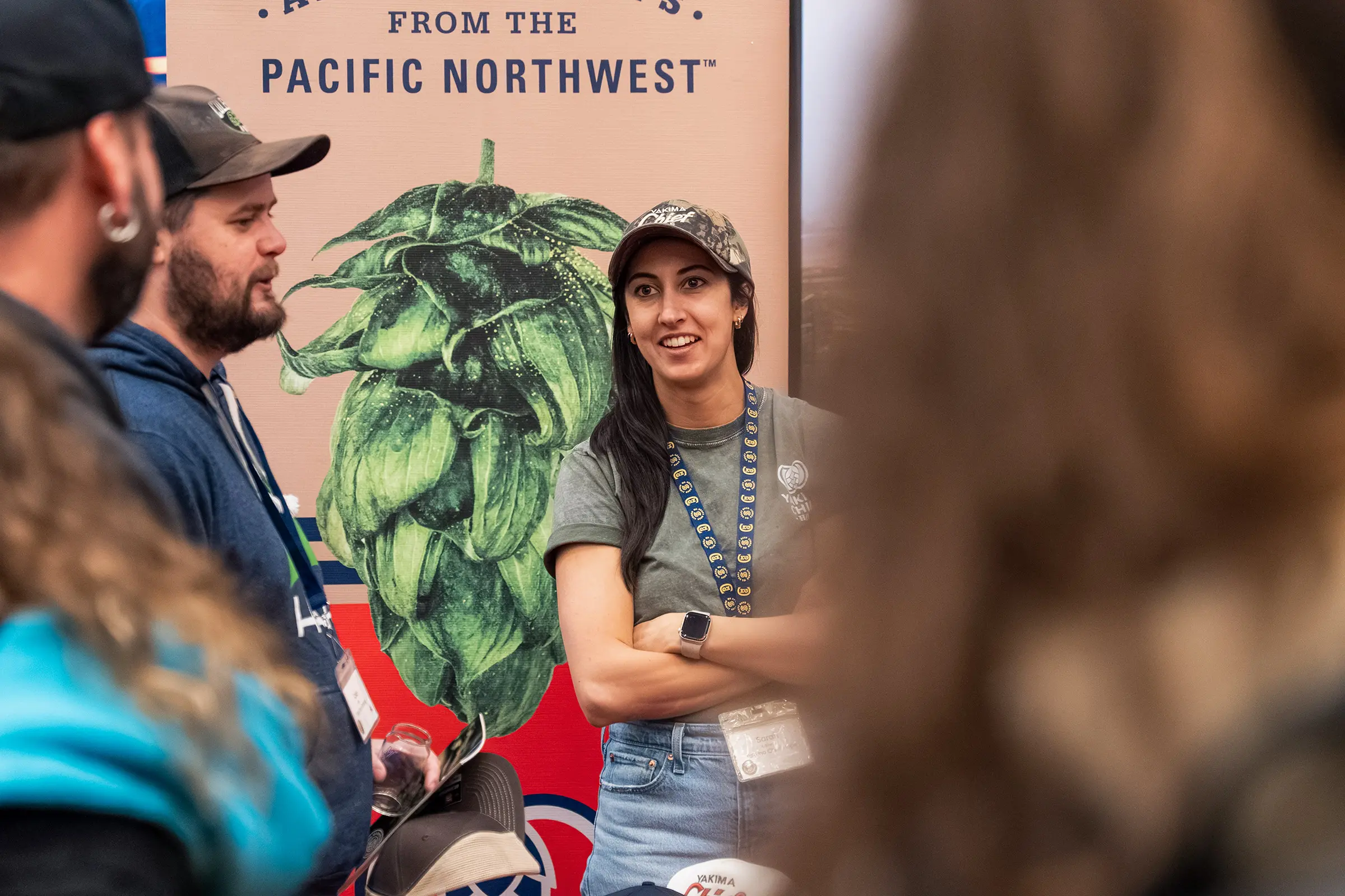 Attendees chatting at Washington Craft Beer Summit networking session
