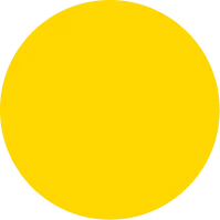 Solid yellow circle on a transparent background.