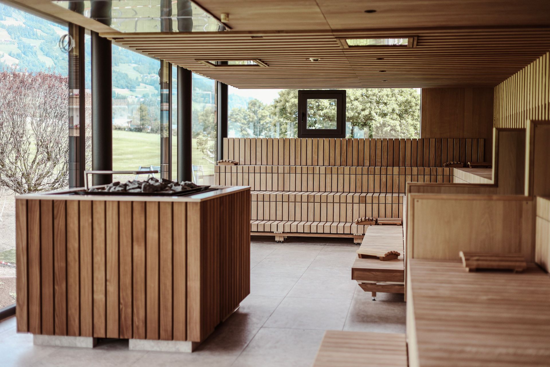 Finnische Sauna und Dampfbad im Hotel HELD Fügen