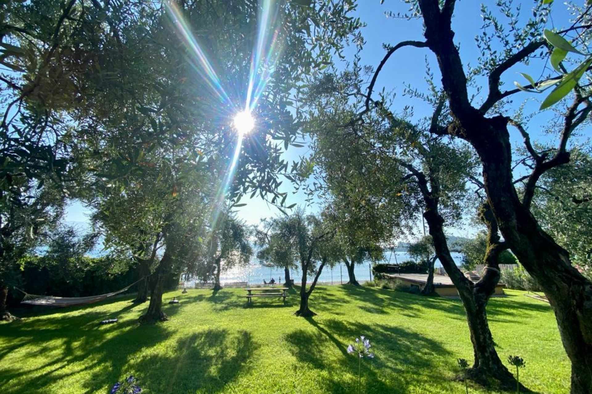 Privater Seezugang der Villa Schindler am Gardasee