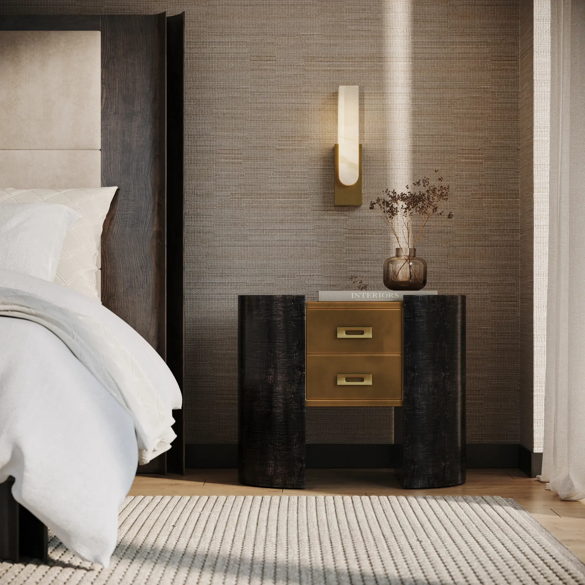 AMERICAN BEDROOM_bedside nightstand european
