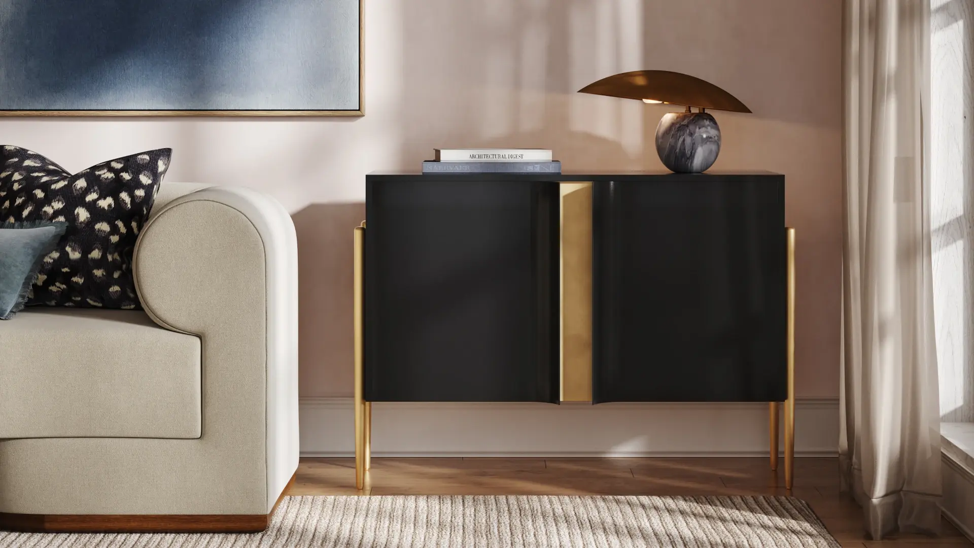 American LIVING ROOM_wall console