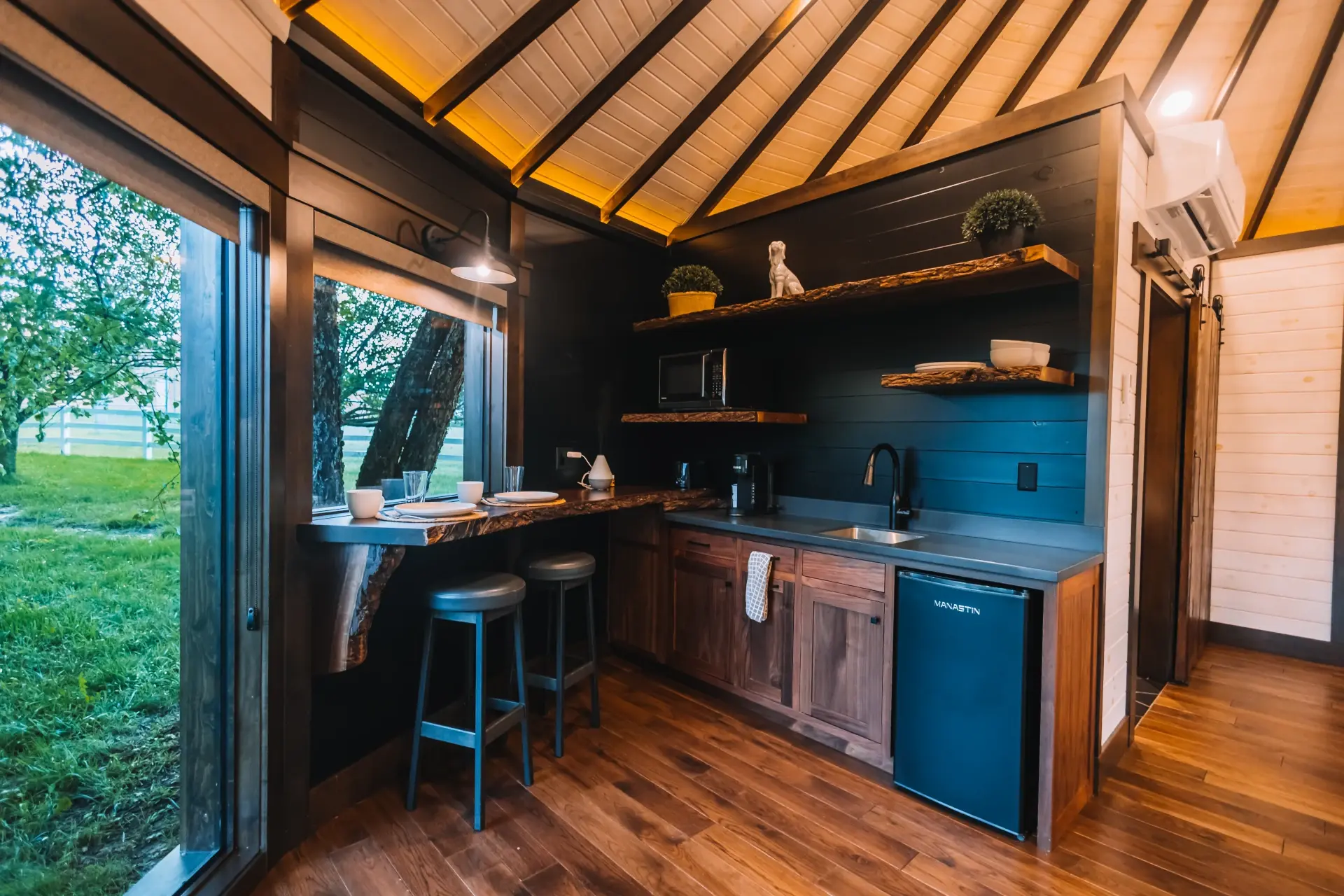 homestead yurt kitchen