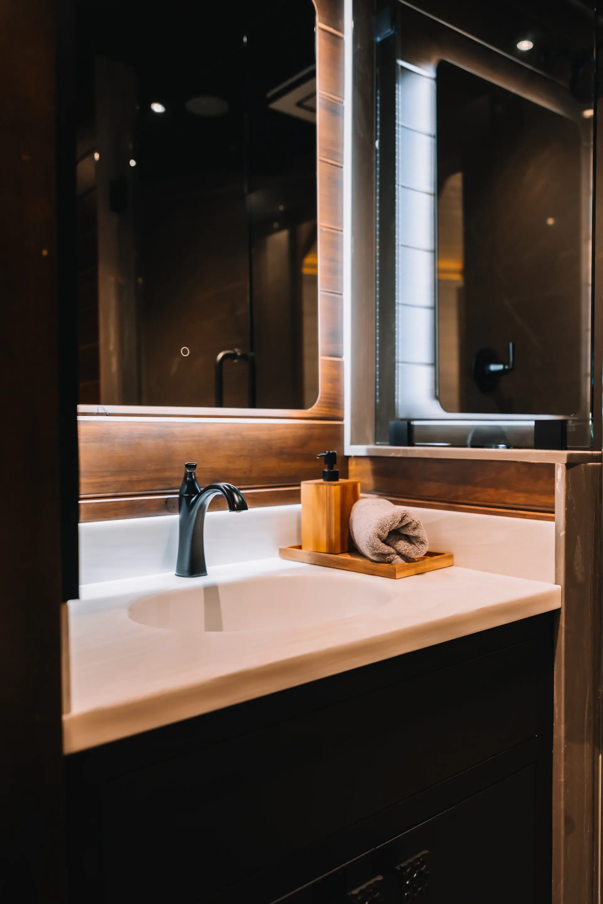 homestead yurt vanity sink