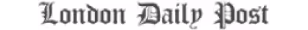 Logo of the London Daily Post newspaper in blackletter font.