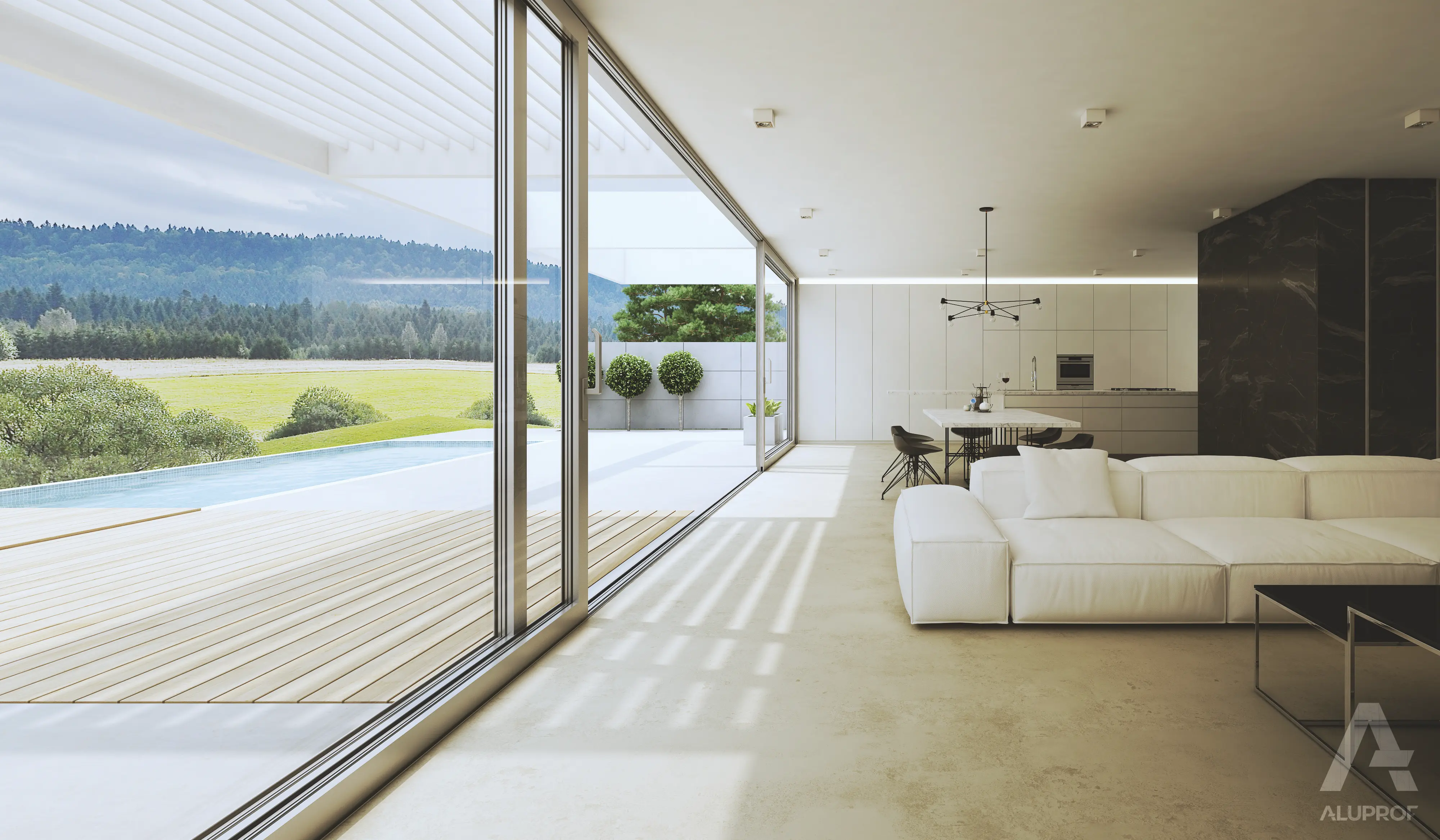 MB-77HS aluminium sliding door system for modern homes and terraces by RA HOUSE