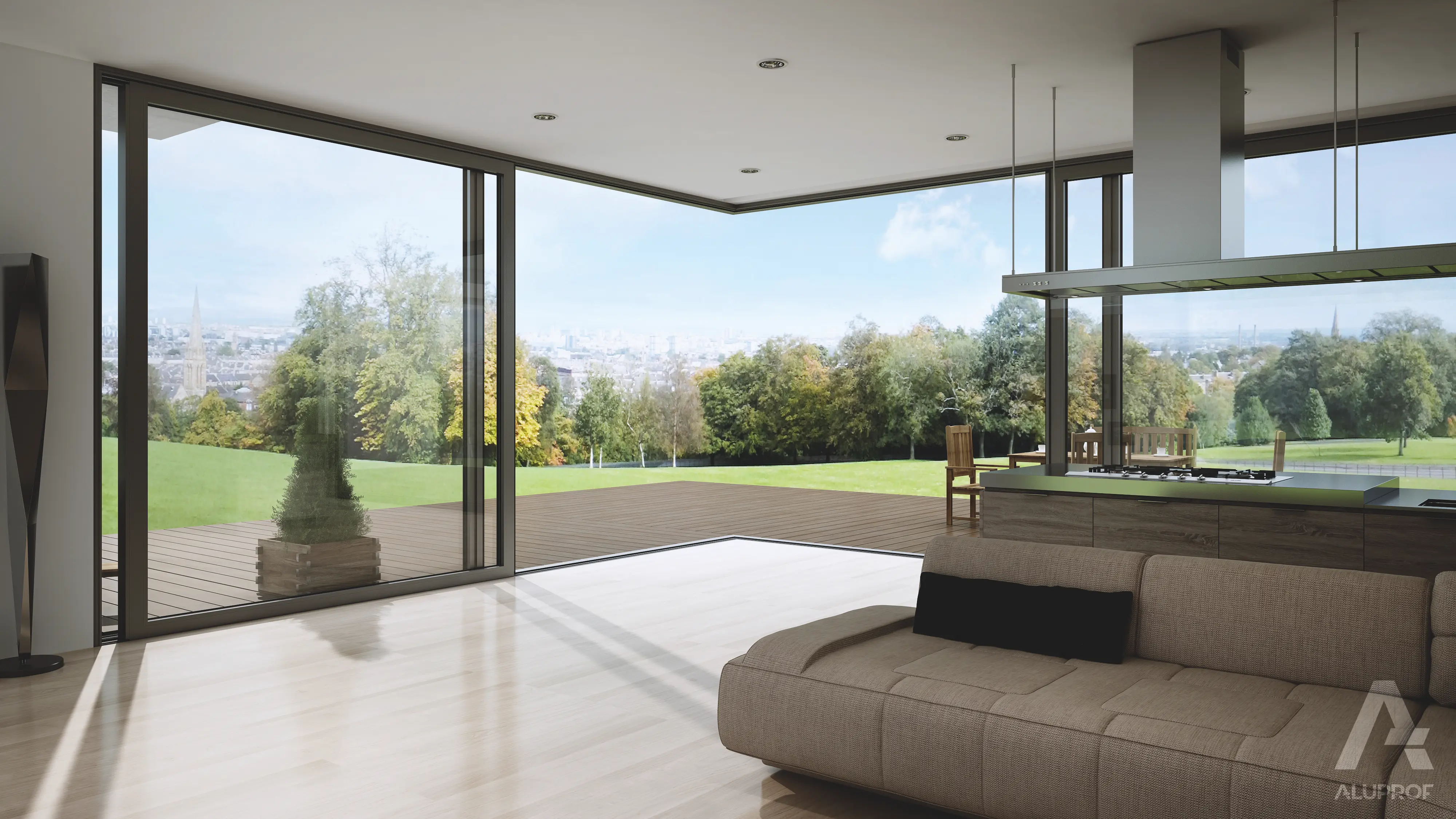 MB-77HS aluminium sliding door system for modern homes and terraces by RA HOUSE