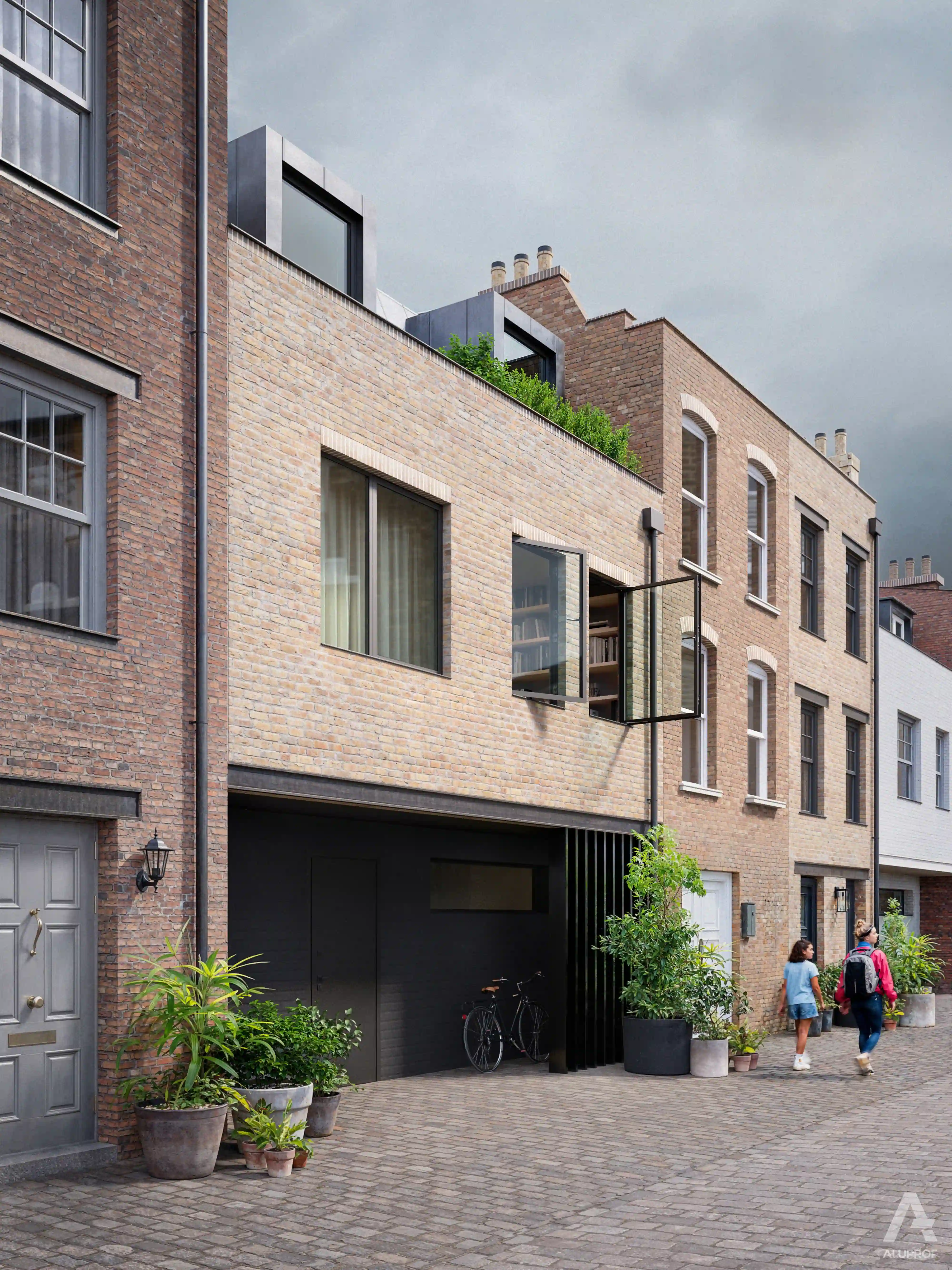 MB-79N aluminium casement window system for energy-efficient buildings by RA HOUSE