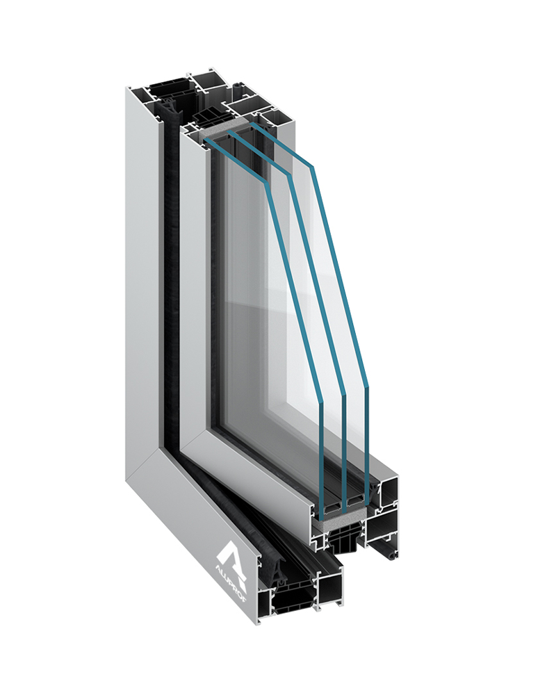 MB-79N aluminium EU-style window system for energy-efficient buildings by RA HOUSE
