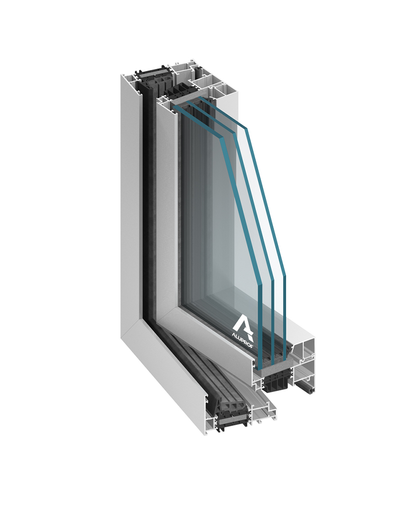 MB-86N aluminium EU-style window system for energy-efficient buildings by RA HOUSE