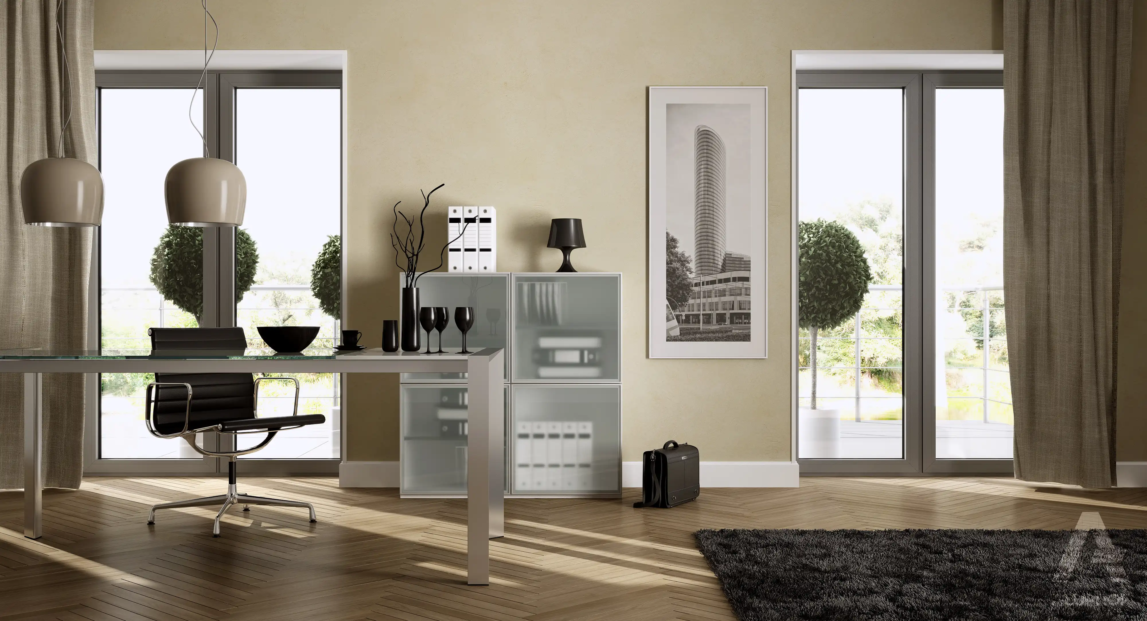 MB-86N aluminium door system with enhanced thermal insulation by RA HOUSE