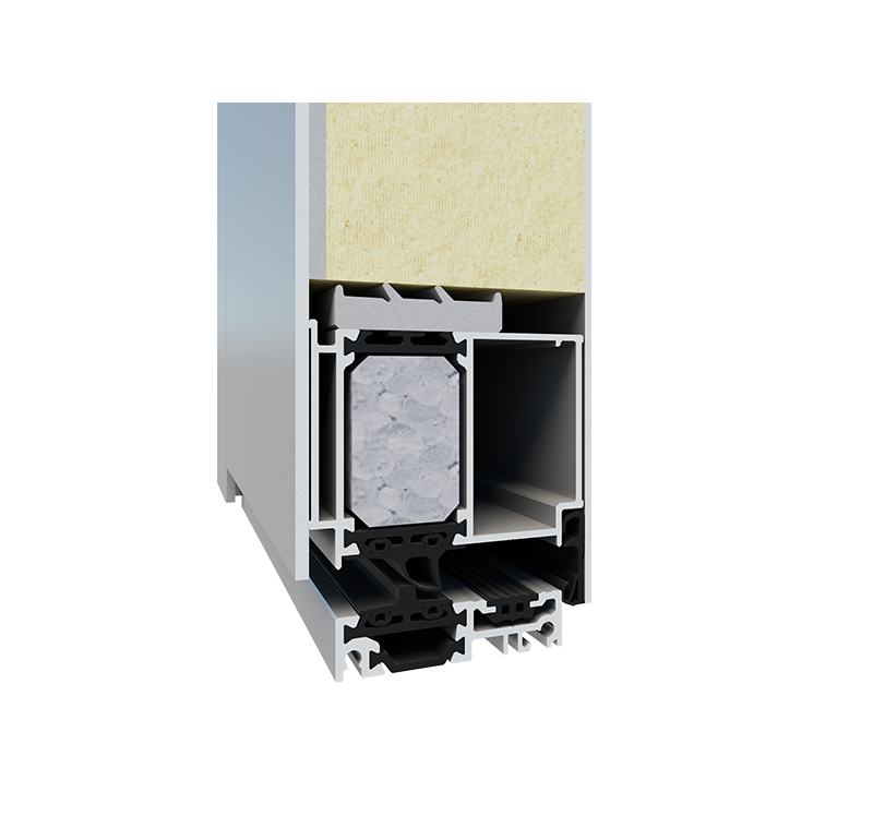 MB-86N aluminium door system with enhanced thermal insulation by RA HOUSE