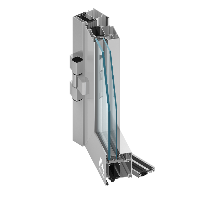 MB-86N aluminium door system with enhanced thermal insulation by RA HOUSE